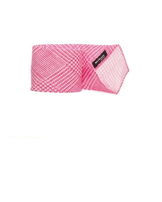 Ties di Kiton in Pink da Uomo