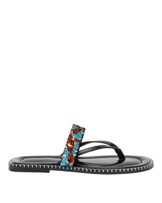 Dries Van Noten Blue Flip Flops