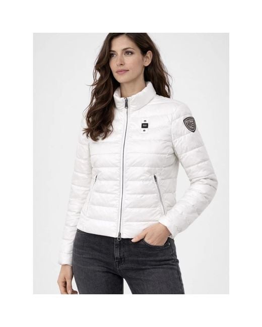 Down Jackets Blauer de color White