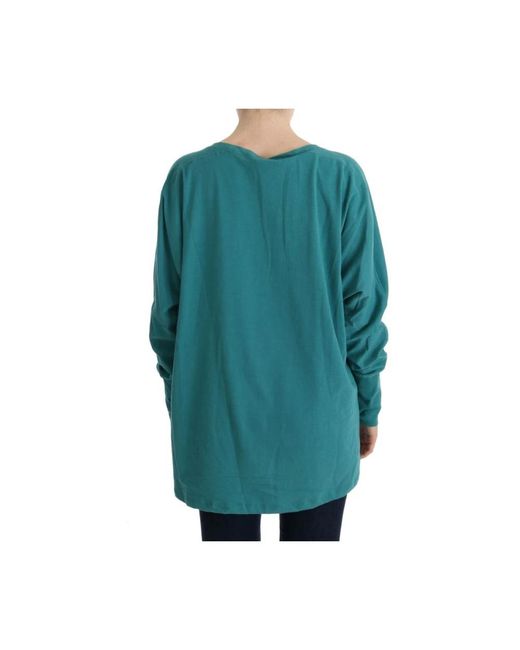 John Galliano Blue Long Sleeve Tops
