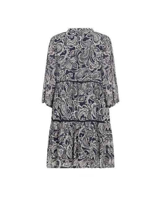 Part Two Kleedjes ,Veelkleurig ,Midnight Paisley Print Jurk in het Gray
