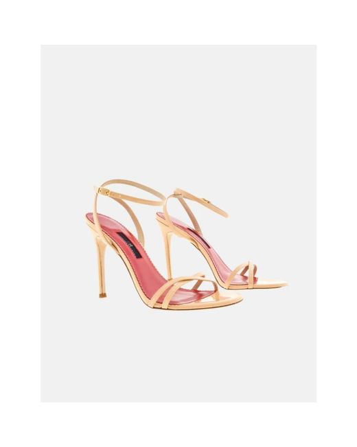 Carolina Herrera Metallic High Heel Sandals