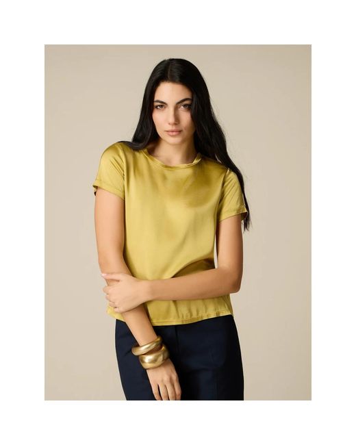 Blouses Oltre de color Yellow