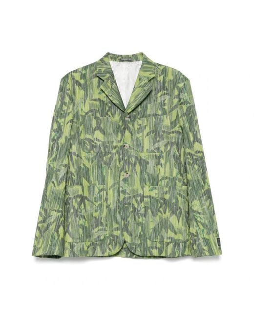 KENZO Green Blazers for men