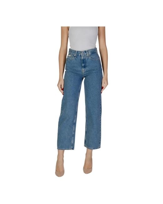 Calvin Klein Blue Straight Fit Jeans
