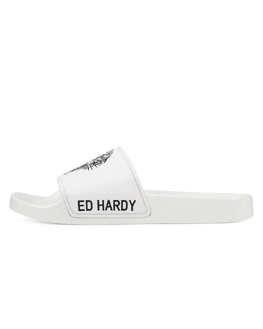 Sandales Ed Hardy pour homme en coloris White