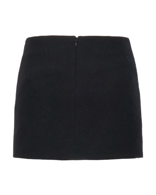 Ann Demeulemeester Black Short Skirts