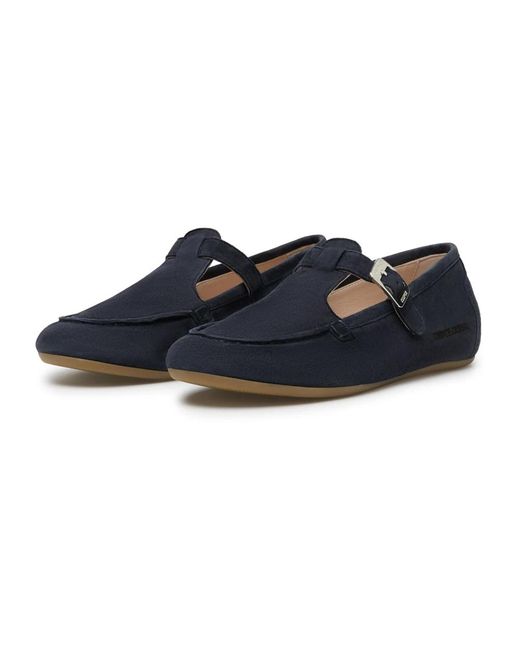 Candice Cooper Blue Loafers
