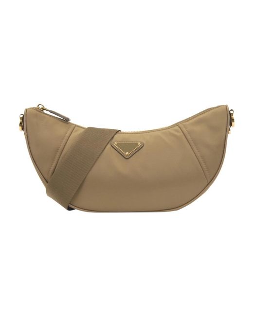 Prada Natural Cross Body Bags