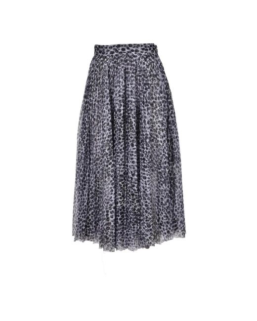 Philosophy Di Lorenzo Serafini Blue Midi Skirts