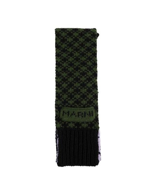 Marni Black Winter Scarves for men