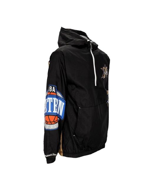 Mitchell & Ness Philadelphia 76Ers Windbreaker Jacke in Black für Herren