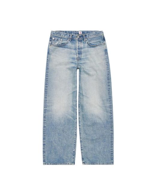 Edwin Jeans ,Blauw ,Katoen The Wide Pant in het Blue voor heren