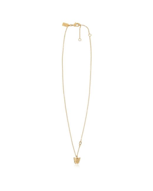 COACH White Butterfly Necklace