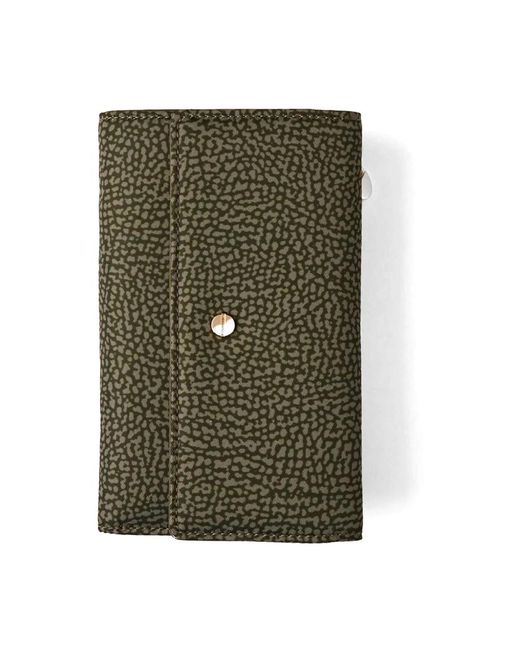Borbonese Accessoires ,Groen ,Leer Classica Portemonnee in het Green