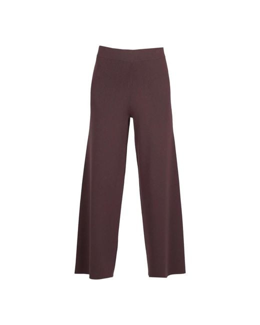 Alpha Studio Purple Wide Trousers