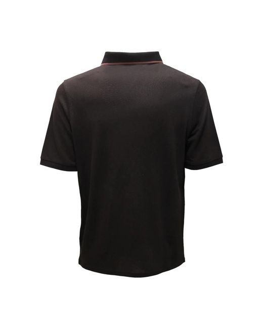 Alpha Studio Black Polo Shirts for men