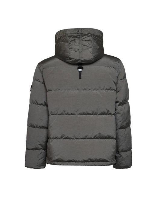 Stone Island Gray Winter Jackets for men