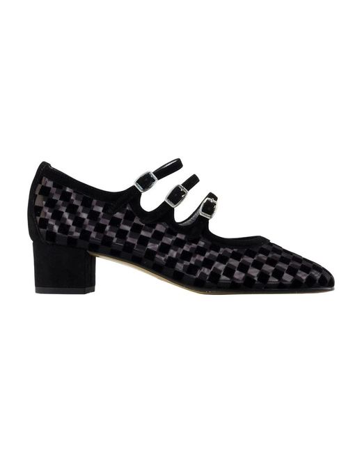 CAREL PARIS Black Schwarze Lederpumps