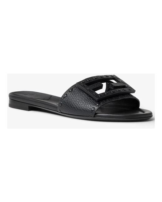 Fendi Black Sliders