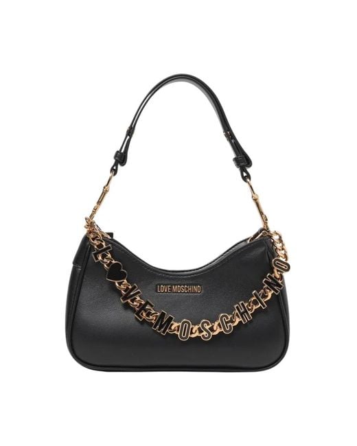Shoulder Bags di Love Moschino in Black