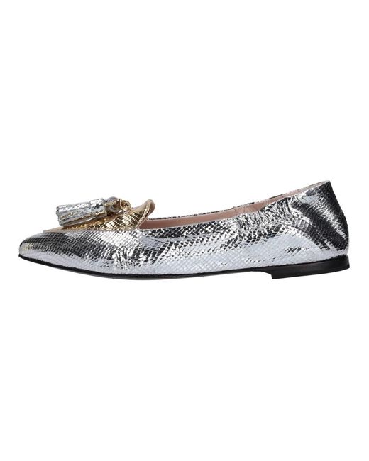 Fabi Gray Ballerina Shoes