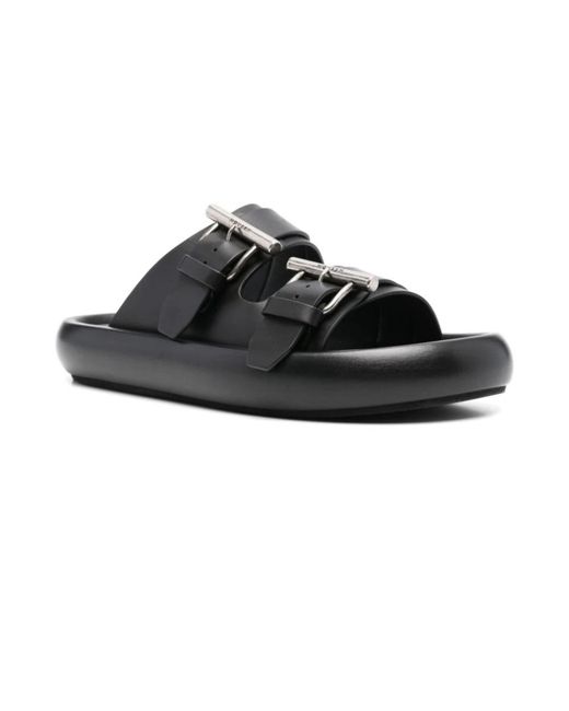 Alexander McQueen Schwarze sandalen mit doppel-schnalle,schwarze sneakers stilvolles modell in Black für Herren
