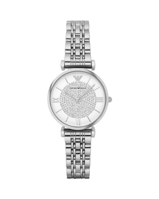 Orologio donna acciaio inox argento di Emporio Armani in Metallic