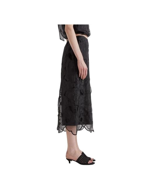 MEIMEIJ Black Midi Skirts