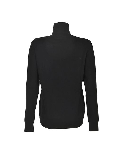 Patou Truien & Vesten ,Zwart ,Wol Zwarte Trui in het Black