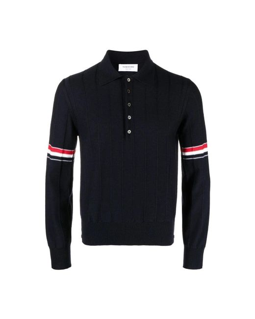 Thom Browne Black Polo Shirts for men