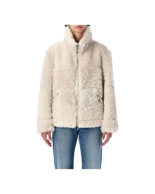 Urbancode Natural Faux Fur & Shearling Jackets