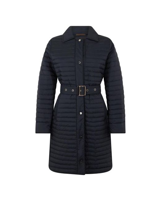 Moorer Blue Belted Coats