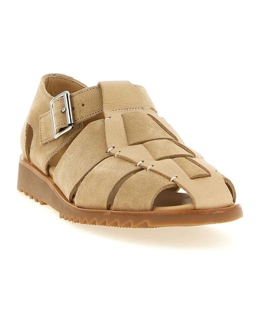 Paraboot Brown Flat Sandals for men