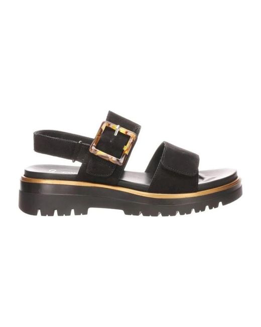 Flat Sandals di Ara in Black