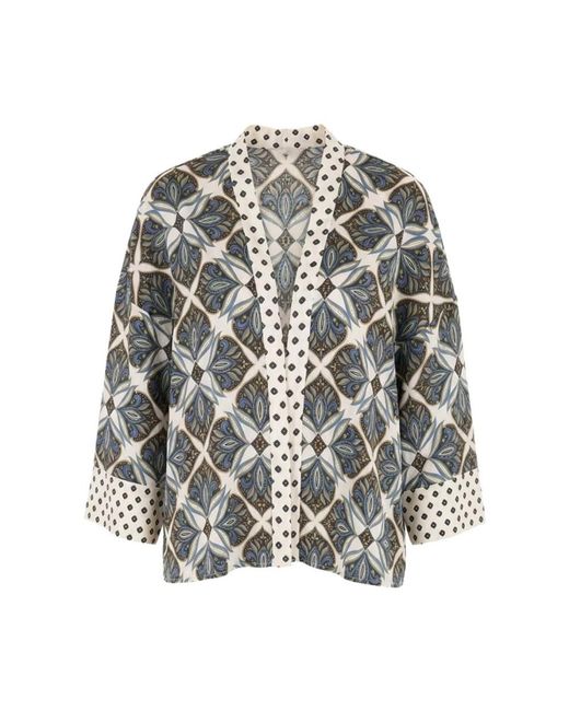 Marella Overhemden ,Wit ,Kimono's in het Gray