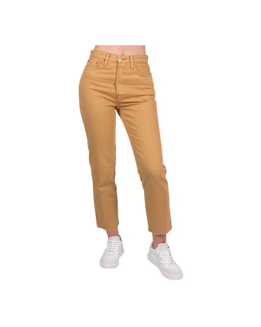 Re/done Natural Slim-Fit Trousers