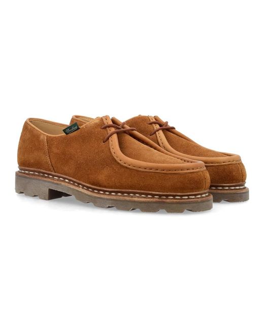Paraboot Brown Laced Shoes for men