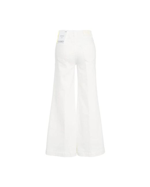 Wide Trousers di Closed in White