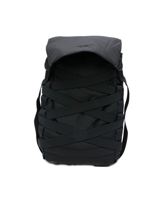 Y-3 Black Backpacks