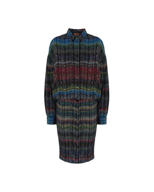 Missoni Blue Shirt Dresses
