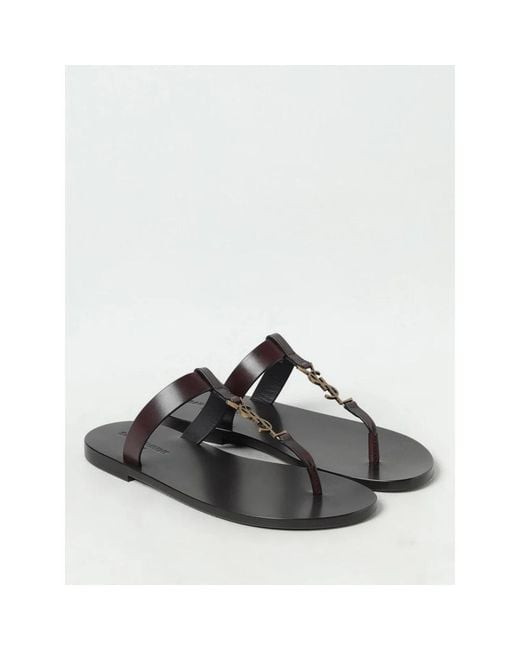 Saint Laurent Brown Flip Flops for men