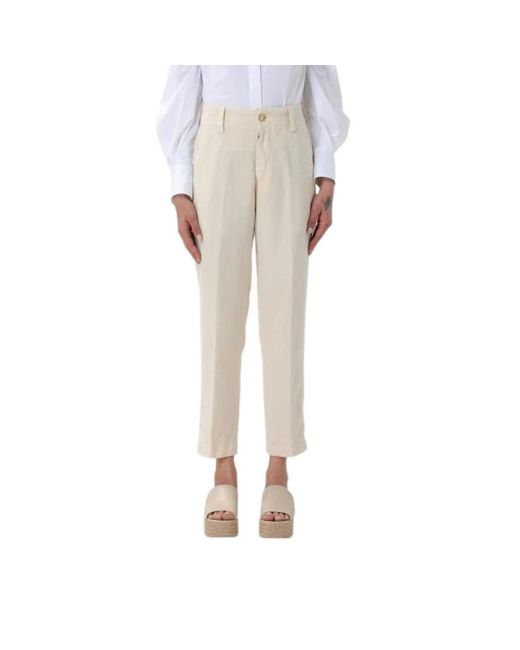 PT01 Natural Cropped Trousers