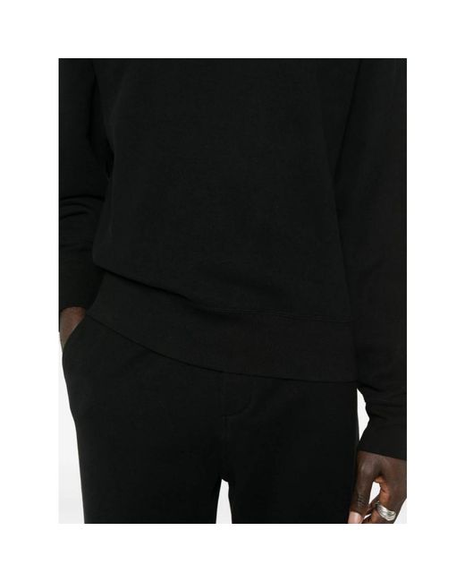 Saint Laurent Black Cassandre Sweatshirt for men