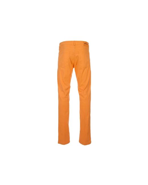 Kiton Orange Slim-Fit Trousers for men
