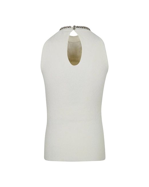 Rabanne Gray Sleeveless Tops