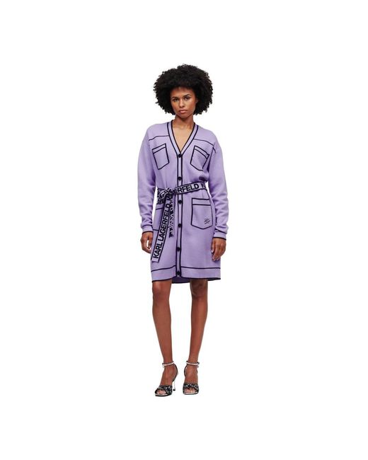 Knitwear > cardigans Karl Lagerfeld en coloris Purple