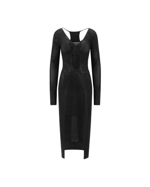 ANDREA ADAMO Black Knitted Dresses