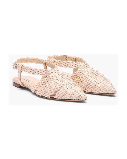 Casadei Pink Avenida Flat Sandal