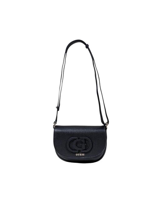 Guess Black Damen Schultertasche Schwarz Polyurethan
